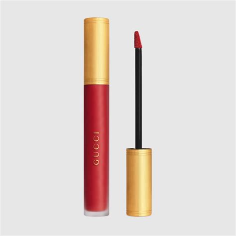 gucci rouge a levres gothique|25 Goldie Red, Rouge à Lèvres Voile Lipstick .